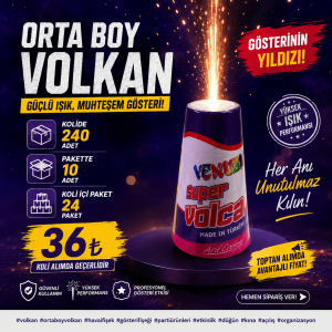Organizasyon İçin Profesyonel Orta Boy Volkanler